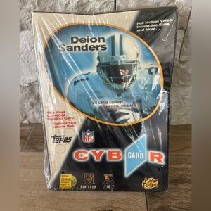 1996 Series Topps Cyber Card Deion Sanders - MLB Baseball CD Rom